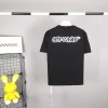 Off-White 2022SS オフホワイト プリントロゴTシャツ 文字　コットン black white ２色